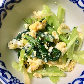 卵と小松菜炒め